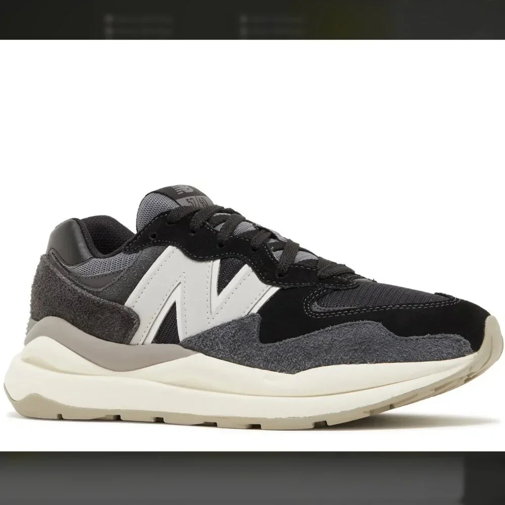Mens New Balance 57/40 'Black Moonbeam' Sneaker - Picture 4 of 8
